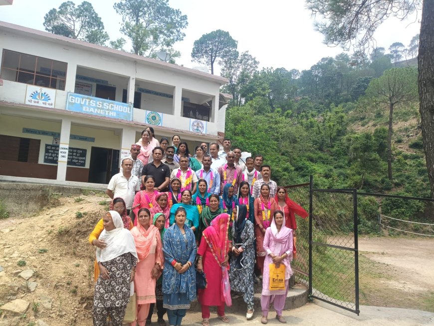 बनेठी स्कूल में एसएमसी का गठन, सुभाष शर्मा लगातार तीसरी बार बने अध्यक्ष