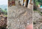 चंबा के सलूणी में घरों में घुसा मलबा, पंगोला नाला के पास चंबा-तीसा मार्ग बंद