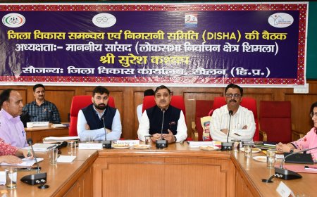 ज़िला विकास समन्वय एवं निगरानी समिति (दिशा) की बैठक आयोजित