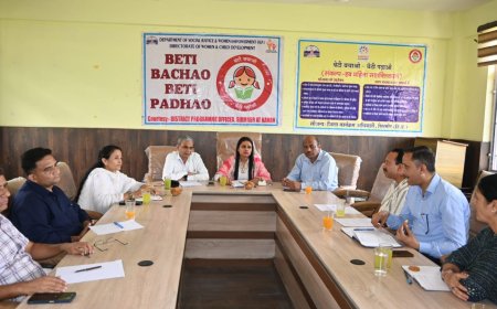 सिरमौर में बेटी बचाओ-बेटी पढ़ाओ से सुधरा लिंगानुपात, समीक्षा बैठक में दी गई जानकारी