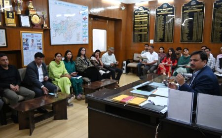 उपराष्ट्रपति के प्रस्तावित शिमला दौरे के दृष्टिगत जिला प्रशासन की तैयारियों को लेकर बैठक आयोजित