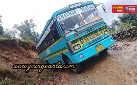 हलां के पास बड़ा हादसा टला, चौहान ट्रेवल्स की बस के ब्रेक फेल होने पर ड्राइवर की सूझबूझ से बचीं 50 जानें