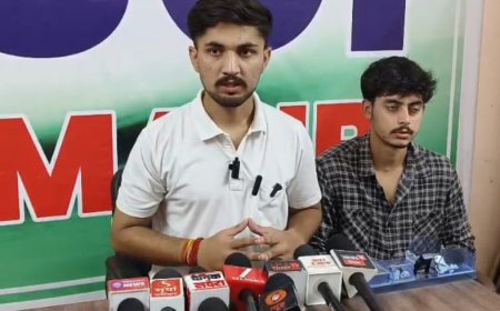 जिला में चल रहा है एनएसयूआई का छात्र गूंज कार्यक्रम, NSUI के जिलाध्यक्ष मनदीप ठाकुर नाहन में मीडिया से हुए रूबरू