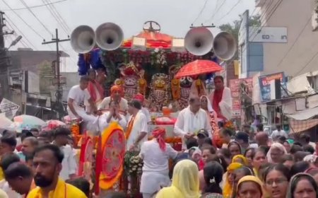 गुरु नगरी पांवटा साहिब में निकली भगवान जगन्नाथ रथ यात्रा, हजारों की संख्या में लोगों ने रथयात्रा में लिया हिस्सा