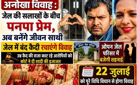 अनोखा विवाह : जेल की सलाखों के बीच पनपा प्यार , अब बनेंगे जीवन साथी , पूरे विधि-विधान से बजेगी शहनाई