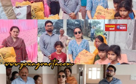 निर्धनों का दर्द बाँटने झुग्गी बस्ती पहुंची डीसी गंधर्वा राठौड़ , लोगों का बांटे कपड़े और खिलौने