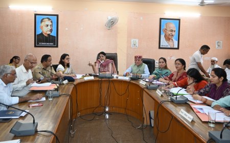 शिवानी की अध्यक्षता में आयोजित हुई जिला परिषद की बैठक