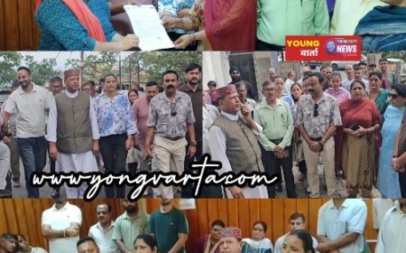 बनोग - धारकयारी - कांशिवाला सड़क निर्माण मामला, BJP अध्यक्ष की अगुवाई में DC से मिले नाहन पँचायत के लोग