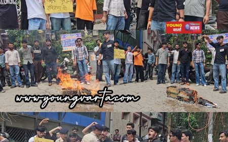 हिमाचल में NEET पेपर लीक मामले को लेकर छात्र संगठनों के रोष प्रदर्शन जारी,  नाहन में NSUI ने फूंका केंद्रीय शिक्षा मंत्री धर्मेंद्र प्रधान का पुतला
