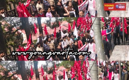 शिमला में SFI की क्रमिक भूख हड़ताल चौथे दिन भी जारी