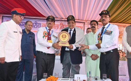 राज्य स्तरीय समारोह में कारगिल व अन्य युद्धों में वीरगति प्राप्त जवानों के परिजन किए सम्मानित