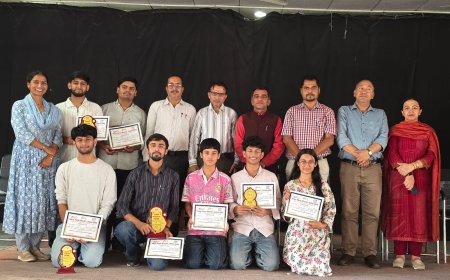 जिला स्तरीय नशा मुक्त युवा कार्यक्रम में राजकीय संस्कृत महाविद्यालय सोलन के छात्रों का दबदबा