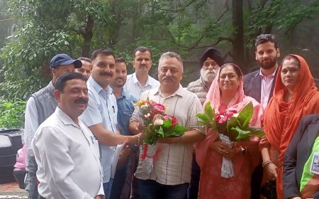 शिक्षा मंत्री रोहित ठाकुर ने किया राजकीय वरिष्ठ माध्यमिक विद्यालय डलहौजी का निरीक्षण