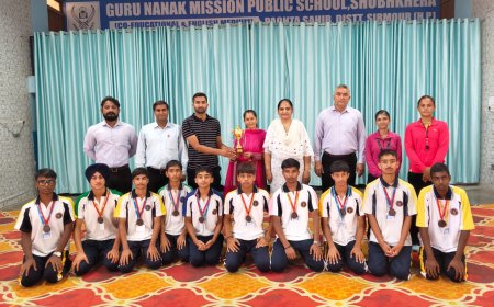 क्लस्टर-16 कबड्डी प्रतियोगिता में गुरु नानक मिशन पब्लिक स्कूल का शानदार प्रदर्शन, बॉयज और गर्ल्स दोनों टीमों ने जीती ट्रॉफी