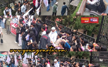 शिमला में SFI की विजय रैली, छात्रों पर कार्रवाई रोकने और NTA भंग करने की मांग