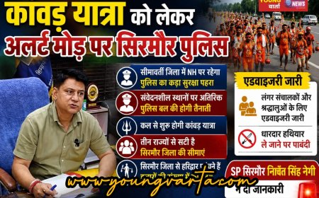 कांवड़ यात्रा को लेकर अलर्ट मोड़ पर सिरमौर पुलिस , सीमावर्ती जिला में NH पर रहेगा पुलिस का कड़ा सुरक्षा पहरा
