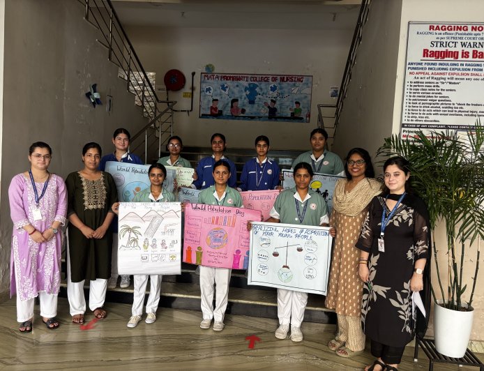 विश्व जनसंख्या दिवस पर माता पद्मावती कॉलेज ऑफ नर्सिंग, नाहन में विभिन्न जागरूकता गतिविधियों का आयोजन