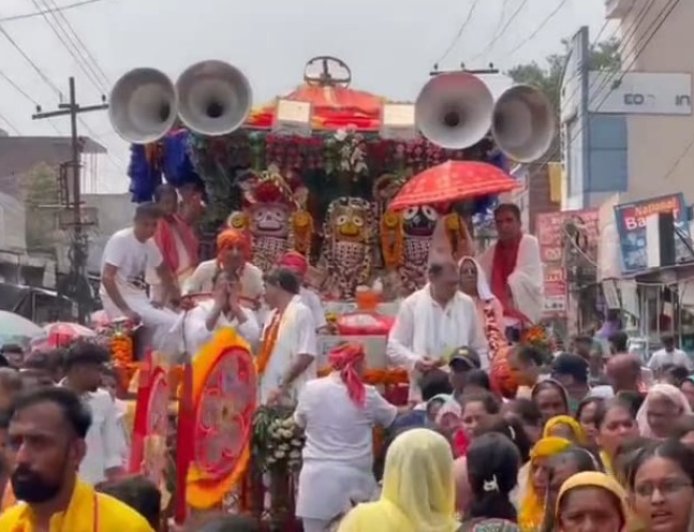 गुरु नगरी पांवटा साहिब में निकली भगवान जगन्नाथ रथ यात्रा, हजारों की संख्या में लोगों ने रथयात्रा में लिया हिस्सा