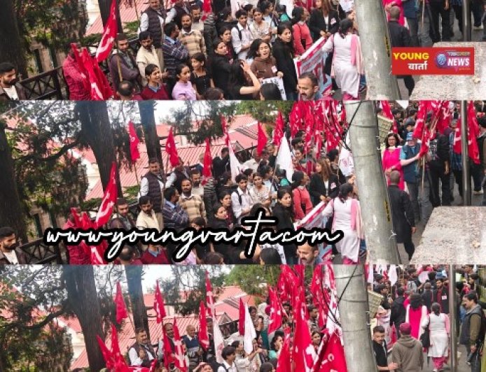 शिमला में SFI की क्रमिक भूख हड़ताल चौथे दिन भी जारी