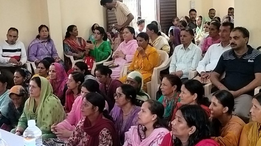 ग्राम सभा में जुन्गा पंचायत को विकास का मॉडल बनाने का  लिया संकल्प