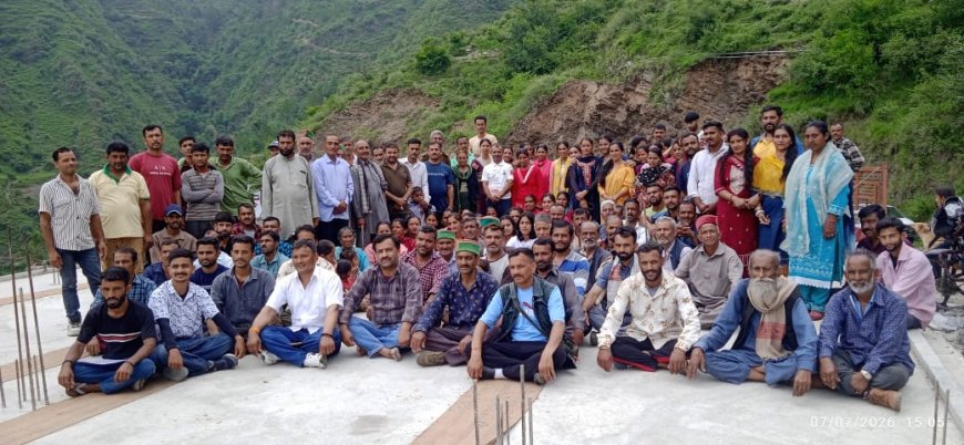 नवगठित धाली पंचायत की प्रथम ग्राम सभा में उमड़ा जनसैलाब, नई पंचायत बनने पर लोगों ने  किया खुशी का इजहार