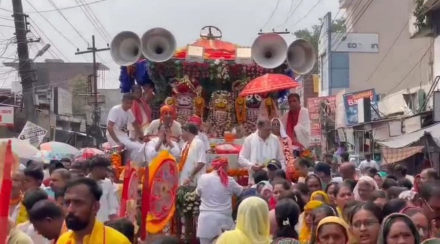 गुरु नगरी पांवटा साहिब में निकली भगवान जगन्नाथ रथ यात्रा, हजारों की संख्या में लोगों ने रथयात्रा में लिया हिस्सा