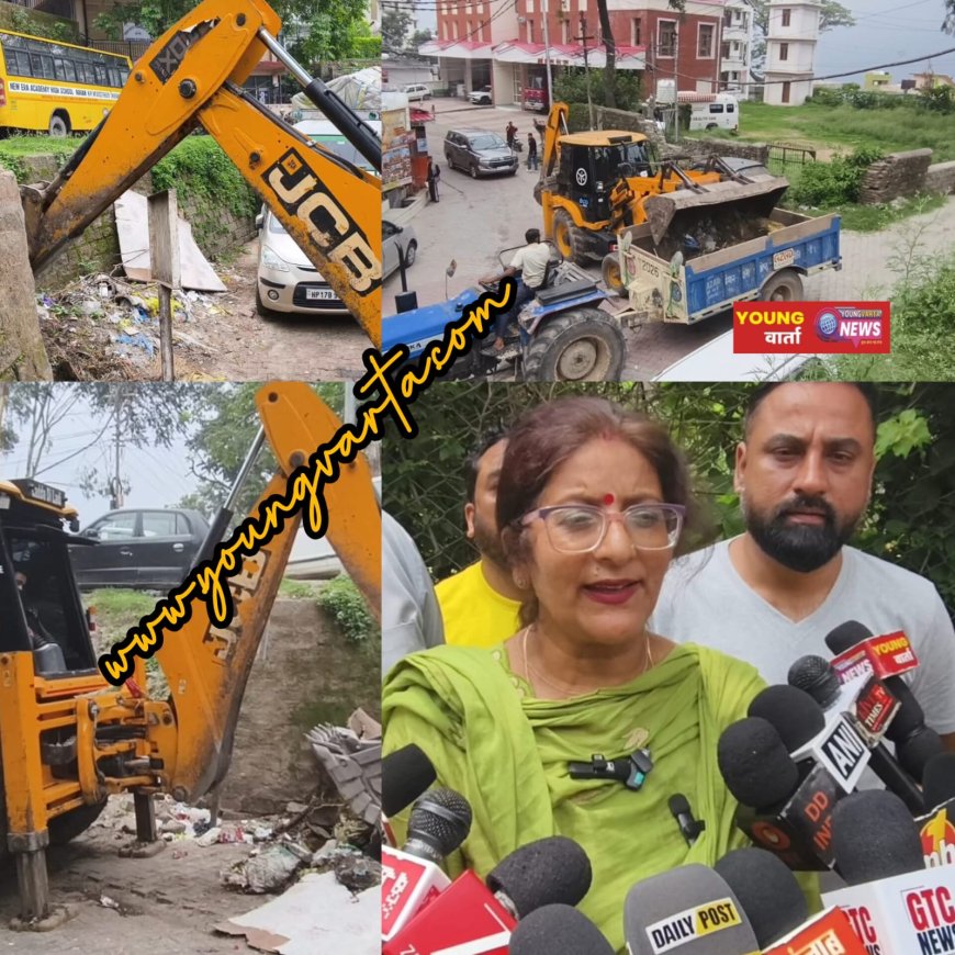 स्वच्छता को लेकर नाहन नगर परिषद की विशेष मुहिम , शहर की सभी सड़कों से हटाने शुरू किए मलबे के ढेर