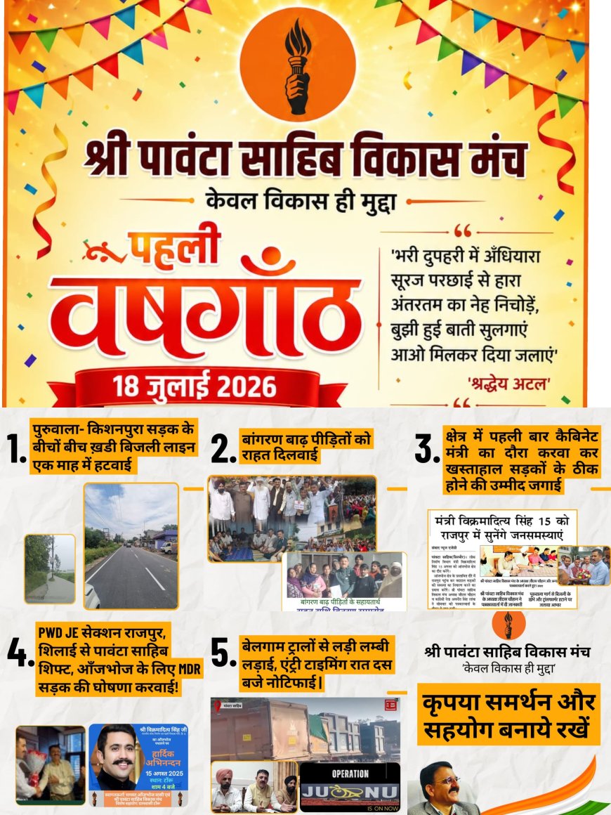 सिरमौर में मुख्यमंत्री सहारा योजना के 270 लाभार्थियों को अप्रैल से जून तिमाही की सहायता राशि जारी