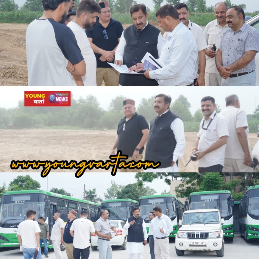 उपमुख्यमंत्री ने हरोली में विकास परियोजनाओं का लिया जायजा , छात्रावास , बस डिपो , एटीएस और हेलिपोर्ट की प्रगति भी परखी