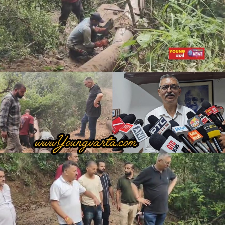 जल्द बहाल होंगी गिरी पेयजल योजना , विधायक अजय सोलंकी ने योजना कार्य का लिया जायजा 