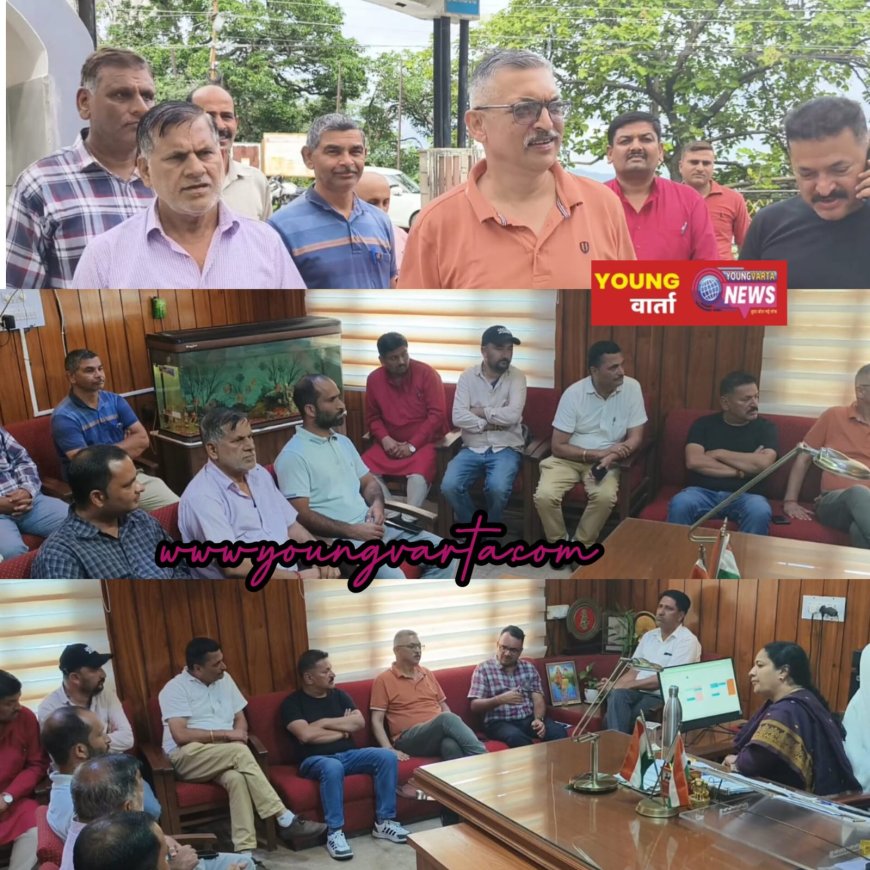 बनोग धारकयारी कांशिवाला सड़क निर्माण कार्य रुका , विधायक की अगुवाई में ग्रामीणों ने डीसी से की मुलाकात 