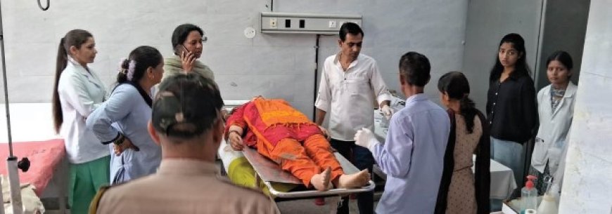 मंडी के गुम्मा में श्रद्धालुओं पर गिरी चट्टान, महिला की मौत, सात घायल