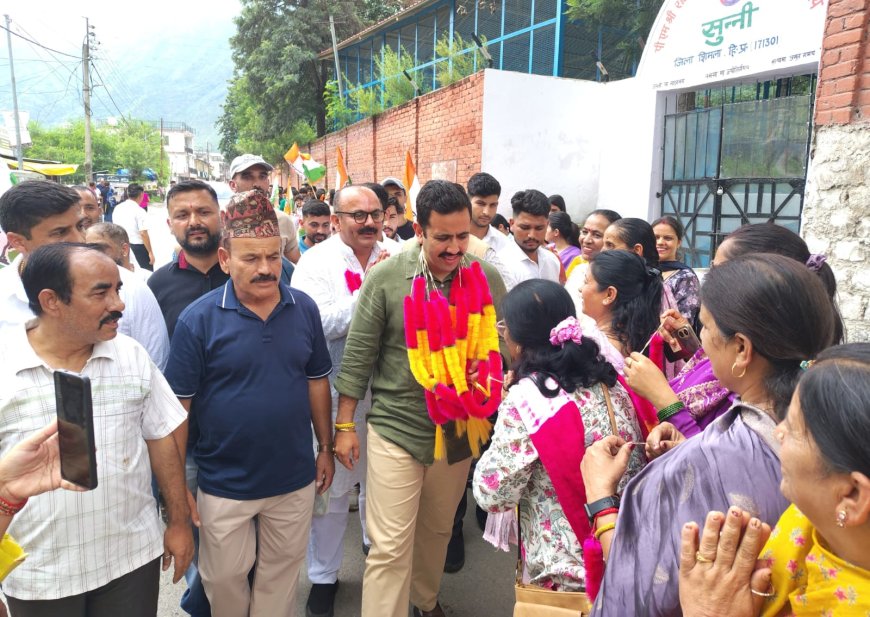 सुन्नी के समग्र विकास को गति, 25 करोड़ की पेयजल योजना एक माह में होगी समर्पित - विक्रमादित्य सिंह