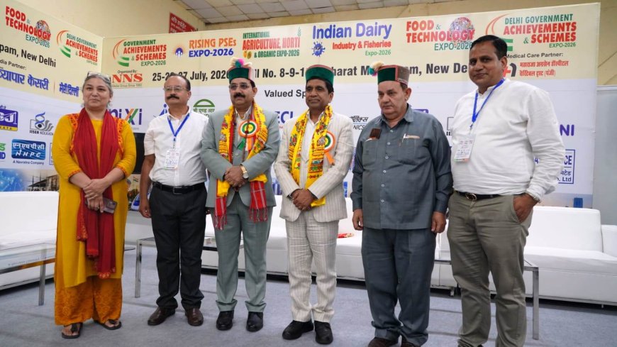 अंतरराष्ट्रीय एक्सपो-2026  में हिमाचल को मिला  प्रथम पुरस्कार, फसल विविधीकरण मॉडल की हुई सराहना