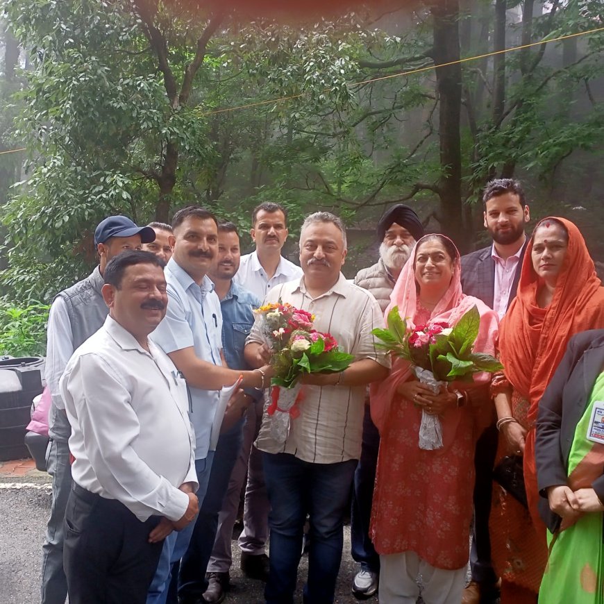 शिक्षा मंत्री रोहित ठाकुर ने किया राजकीय वरिष्ठ माध्यमिक विद्यालय डलहौजी का निरीक्षण