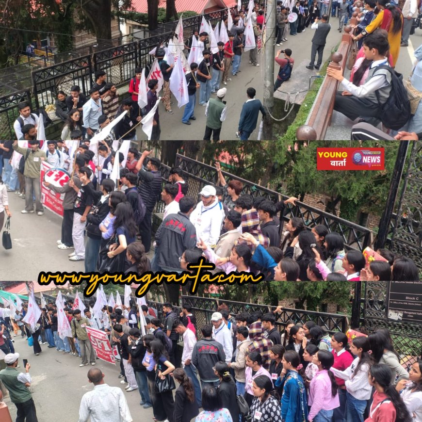 शिमला में SFI की विजय रैली, छात्रों पर कार्रवाई रोकने और NTA भंग करने की मांग