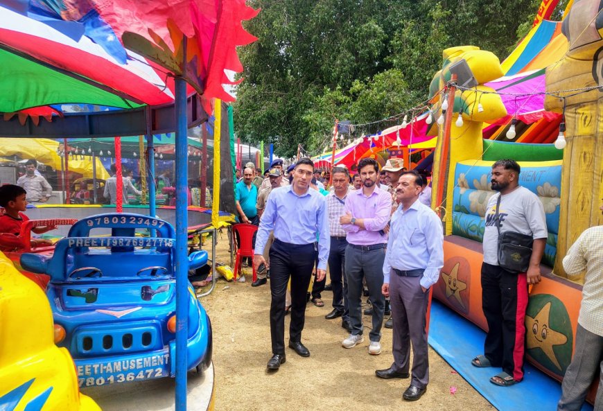 अंतर्राष्ट्रीय मिंजर मेला-2026 की व्यवस्थाओं का निरीक्षण कर उपायुक्त ने अधिकारियों को दिए आवश्यक दिशा-निर्देश