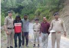 श्री रेणुका जी में पुलिस को देखकर भागे बाइक सवार, 3.15 ग्राम चिट्टा के साथ चढ़े हत्थे