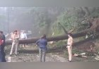 लगातार बारिश से शिमला बेहाल, संजौली में डंगा धंसा, लक्कड़ बाजार व ओक ओवर में गिरे पेड़