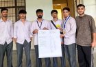 फीस वृद्धि और छात्र संघ चुनाव बहाली को लेकर एबीवीपी ने चलाया हस्ताक्षर अभियान