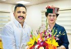 प्रियंका गांधी से मिले विक्रमादित्य सिंह, हिमाचल आने का दिया न्योता