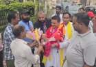 लोजपा के राज्य अध्यक्ष का नाहन में स्वागत, अध्यक्ष बनने के बाद पहली बार हिमाचल पहुंचे नितिन चौहान