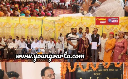 उद्योग मंत्री ने कांटी मशवा में  1 करोड़ 27 लाख की लागत से निर्मित पीएचसी भवन का किया लोकार्पण