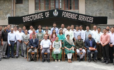 फिंगरप्रिंट पर एक माह का प्रशिक्षण एसएफएसएल जुन्गा में संपन्न