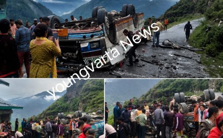 हिमाचल के चंबा के तीसा-बैरागढ़ मार्ग पर यात्रियों से भरी बस पलटी , सात की मौत, 11 घायल