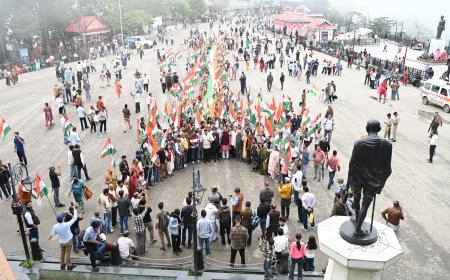 80 वें स्वतंत्रता दिवस के उपलक्ष्य में भाजपा की प्रदेश स्तरीय तिरंगा यात्रा , जयराम ठाकुर और सांसद सुरेश कश्यप ने किया नेतृत्व