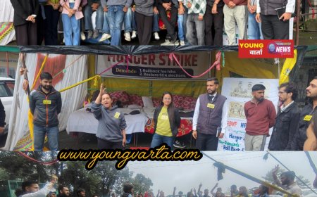 क्रमिक भूख हड़ताल का नौवें दिन भी जारी,  मांगे पूरी होने तक रहेगा आंदोलन जारी  : सुशील शर्मा