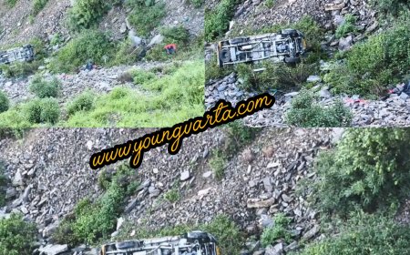 गतलोग में खाई में गिरी पिकअप 4 की मौत 9 घायल, संगड़ाह से अरलू जा रही थी गाड़ी