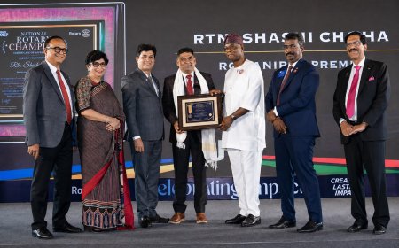 रोटरी रॉयल  सोलन के  रोटेरियन  अनिल चौहान रोटरी इंटरनेशनल  प्रेसिडेंट द्वारा "नेशनल रोटरी चैंपियन" के प्रतिष्ठित सम्मान से सम्मानित