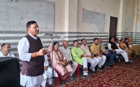 भाजपा नाहन मंडल की बैठक में स्वास्थ्य, सड़क व संस्थानों की बदहाली पर चिंता